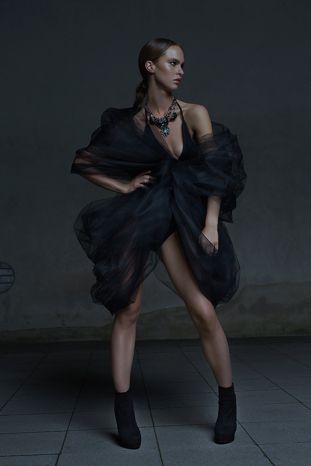 Tani Tkach and Richard Scholz collaboration neckless and dress